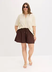 Pull on-shorts i strukturert krepp, bonprix