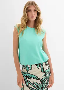 Topp med elastisk linning i falden, bonprix