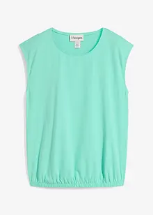 Topp med elastisk linning i falden, bonprix