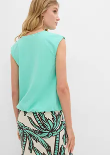 Topp med elastisk linning i falden, bonprix