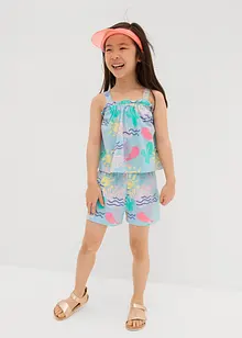 Topp og shorts i 100% økologisk bomull (2-delt sett), bonprix