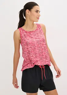 Treningstopp med racerback, hurtigtørkende, bonprix