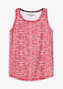 Treningstopp med racerback, hurtigtørkende, bonprix