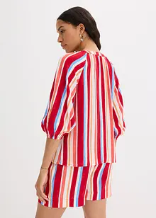 Bluse i strukturert viskose, bonprix