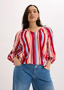 Bluse i strukturert viskose, bonprix