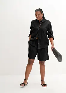 Bermudashorts i lin og bomull, bonprix