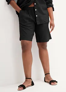 Bermudashorts i lin og bomull, bonprix
