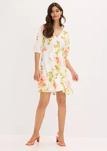 Mønstret tunikakjole av fint fallende viskose, bonprix