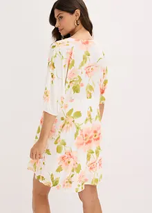 Mønstret tunikakjole av fint fallende viskose, bonprix