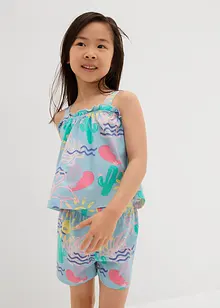 Topp og shorts i 100% økologisk bomull (2-delt sett), bonprix