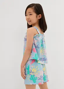 Topp og shorts i 100% økologisk bomull (2-delt sett), bonprix