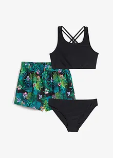 Bikini og badetruse (3-delt sett), bonprix