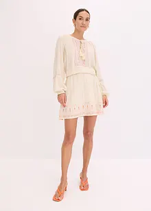 Miniskjørt med broderi, bonprix