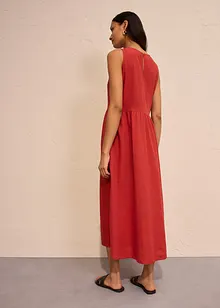 Maxikjole i lett lin-/viskosemiks, bonprix
