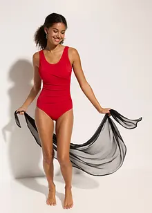 Shape-badedrakt, lett figurformende med pyntefolder, bonprix
