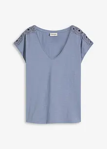 Topp med heklede innfellinger, bonprix