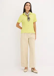 Trikotbluse med struktur, bonprix