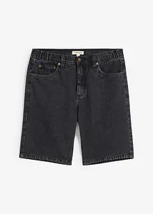 Jeans-bermuda med elastikk på siden av linningen, Classic Fit, bonprix