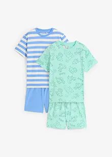 Pyjamas i 100% økologisk bomull (4-delt sett), bonprix