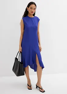 Asymmetrisk midikjole av fin viskose, bonprix