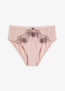 Truse med høy midje og delikat broderi, bonprix