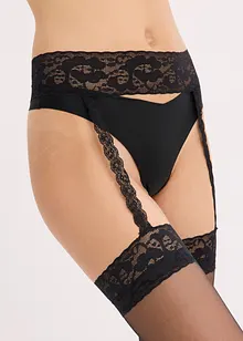 Strømper + stropper 20 den, bonprix