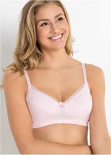 BH uten bøyle med økologisk bomull (3-pack), bonprix