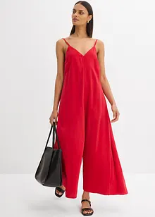Jumpsuit av viskosemiks med regulerbare stropper, bonprix