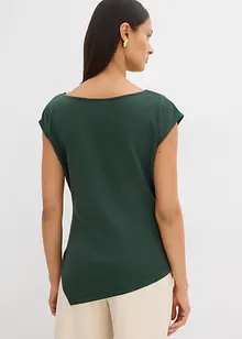 Asymmetrisk topp i behagelig scuba-materiale, bonprix