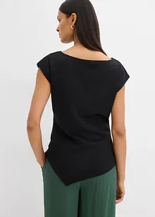 Asymmetrisk topp i behagelig scuba-materiale, bonprix