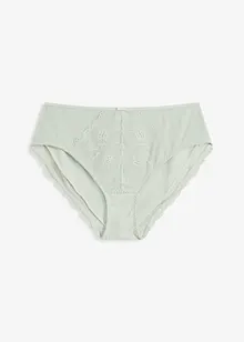 Truse med høy midje og forseggjorte blonder, bonprix