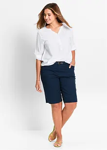 Papertouch-bermudashorts i bomull med komfortlinning, bonprix
