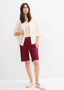 Papertouch-bermudashorts i bomull med komfortlinning, bonprix