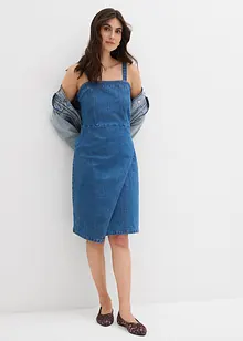 Denimkjole i omslagsstil, bonprix