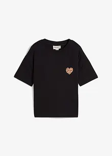 Kort T-skjorte med lave skuldre, bonprix