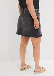 Jeansskjørt med asymmetrisk linning, bonprix