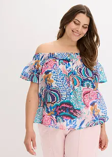 Carmenbluse av lett viskosemiks, bonprix