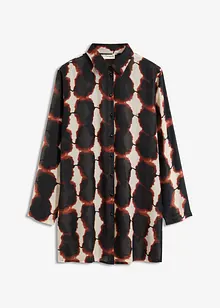 Lang bluse med batikk-print, bonprix