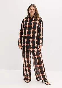 Lang bluse med batikk-print, bonprix