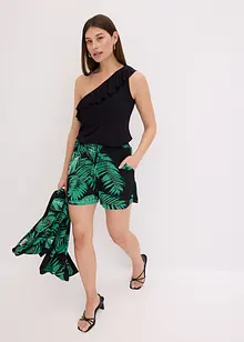 Shorts med print av lett viskose, bonprix