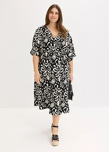 Jerseykjole med print, bonprix