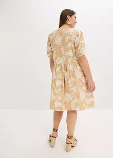 Tunikakjole med broderi av lett viskose, bonprix