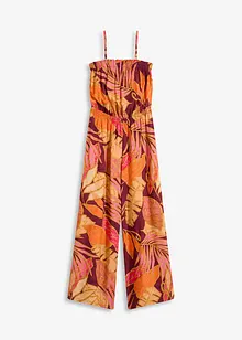 Jumpsuit i lett viskose med trykt mønster, bonprix