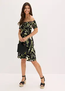 Off shoulder-kjole i myk viskosemiks, bonprix