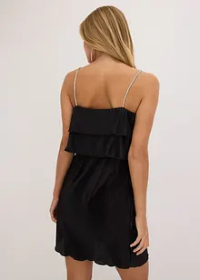 Jerseykjole med plissé, bonprix