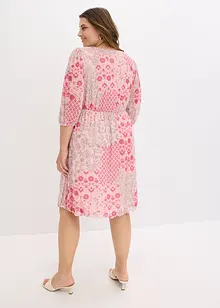 Mesh-tunikakjole med print, bonprix