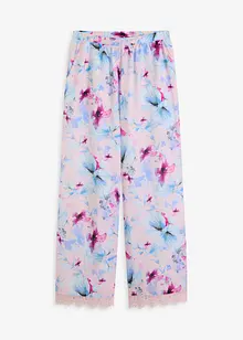 Lang pyjamasbukse i glinsende sateng, bonprix