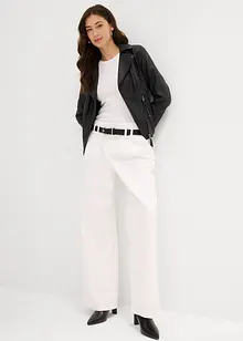 Wide Leg-jeans Low Waist, Low Stretch, bonprix