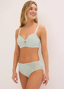 Truse med høy midje og forseggjorte blonder, bonprix