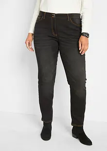 Varmende, Straight-jeans Mid Waist med komfortlinning, bonprix
